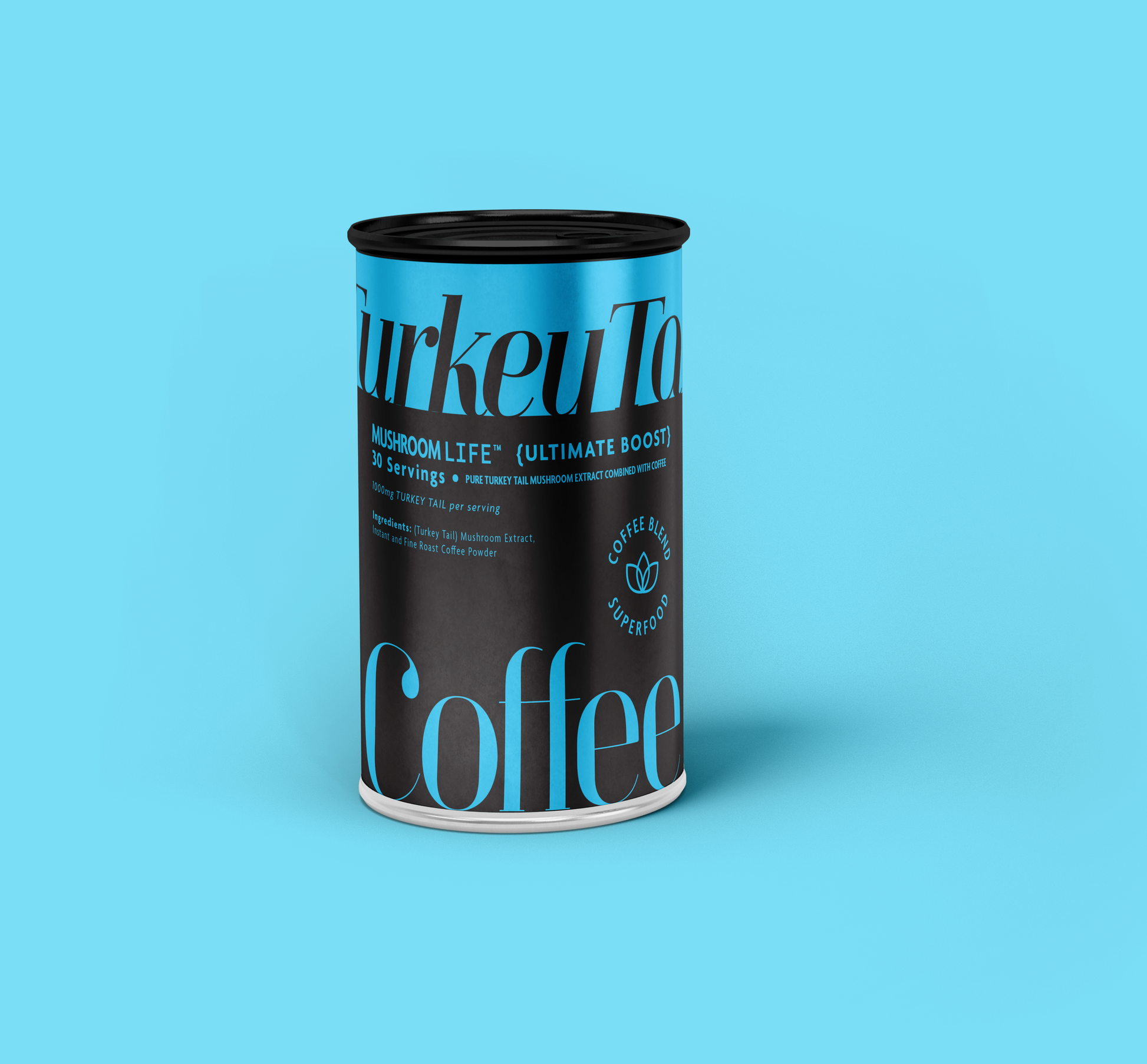 Mushroom Life Turkey Tail Coffee Can